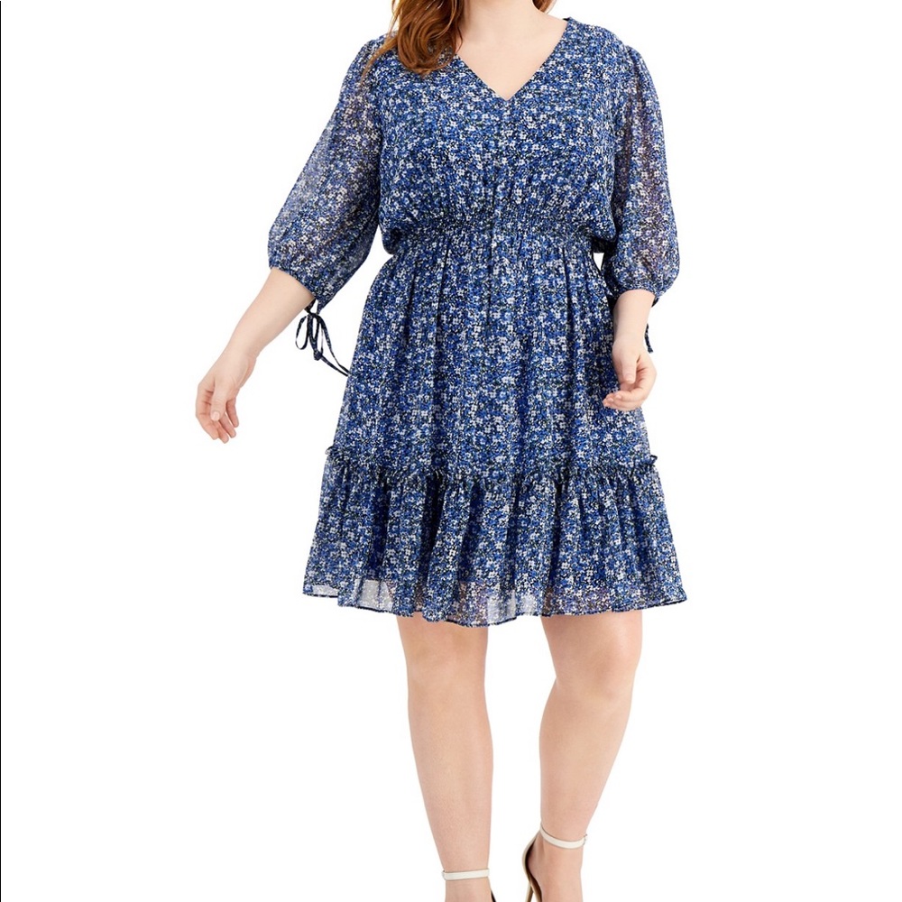 Blue Floral Dress